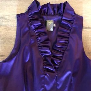 Taylor Purple Satin Dress